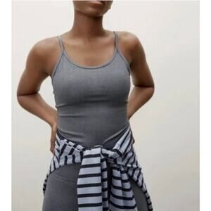 Everlane The Perform Dark Gray Cami Tank Top Size Small